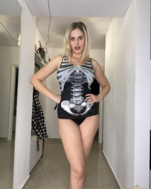 Alexsis Faye Halloween Bones And Boobs