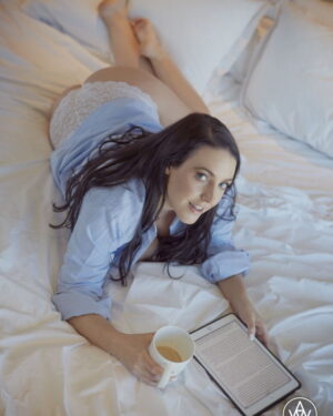 Angela White Boobs and Coffee