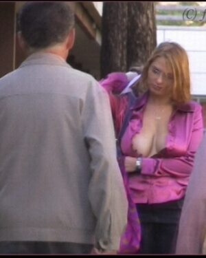 Busty Redhead Public Boobs