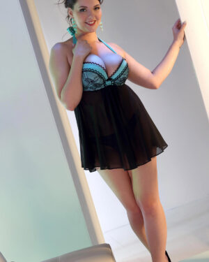 Cherry Blush Lingerie Tease