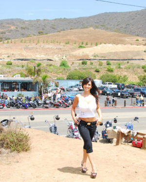 Denise Milani Busty Stroll