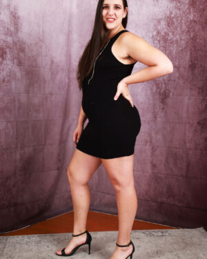 Dria Submits Black Dress ATK Hairy
