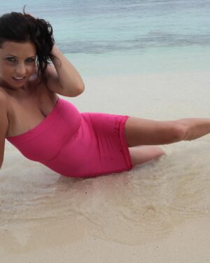 Ewa Sonnet Pink Beach Dress