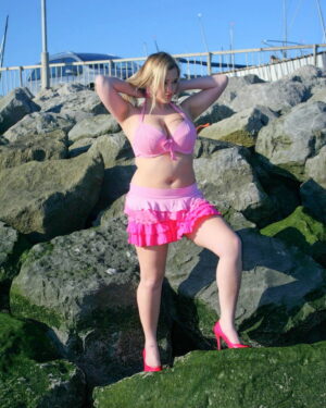 H Cup Holly In Public