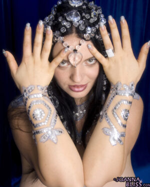 Joana Bliss Snowflake On Blue