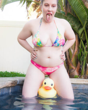 Lana Del Lust Bikini Striptease By The Pool
