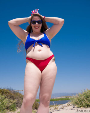 Lana Del Lust July 4th Beach Babe
