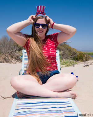 Lana Del Lust July 4th Beach Babe