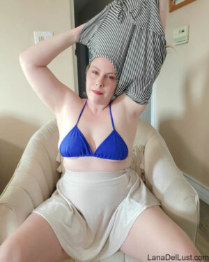 Lana Del Lust White Skirt Pink Thong