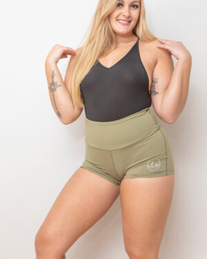 Penny Lund Green Shorts Cosmid