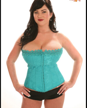 Rachel Aldana Green Corset