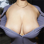 Joey Fisher Big Tits Purple Bodysuit