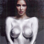 Kim Kardashian Body Paint